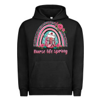 Pigment Black nurse life spring rainbow Urban Hoodie - BarkalooDesign