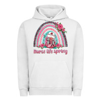 Pigment Lunar Rock nurse life spring rainbow Urban Hoodie - BarkalooDesign