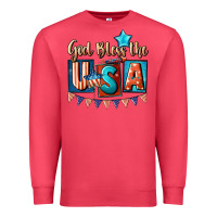 Cardinal God bless the USA 4th of july Premium Sweatshirt - CowGirlArtShop
