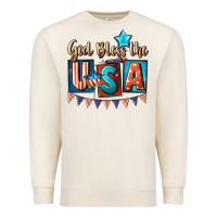 Sandshell God bless the USA 4th of july Premium Sweatshirt - CowGirlArtShop