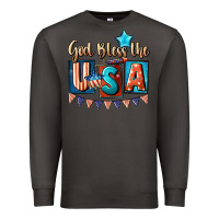 Smoke God bless the USA 4th of july Premium Sweatshirt - CowGirlArtShop