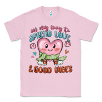 Bubblegum Pink on my way to spread love Classic Tee - MaliasSmallBusiness