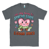 Charcoal Heather on my way to spread love Classic Tee - MaliasSmallBusiness