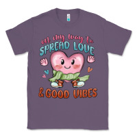 Lavender on my way to spread love Classic Tee - MaliasSmallBusiness