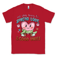 Red on my way to spread love Classic Tee - MaliasSmallBusiness