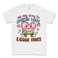 White on my way to spread love Classic Tee - MaliasSmallBusiness
