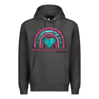 Charcoal Heather valentine's day rainbow let all that you do be done in love 1 corinthi Premium Hoodie - AdoDesignShop