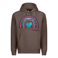 Coffee valentine's day rainbow let all that you do be done in love 1 corinthi Premium Hoodie - AdoDesignShop