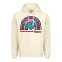 Sandshell valentine's day rainbow let all that you do be done in love 1 corinthi Premium Hoodie - AdoDesignShop
