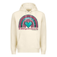 Tofu valentine's day rainbow let all that you do be done in love 1 corinthi Premium Hoodie - AdoDesignShop