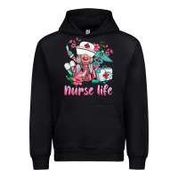 Black nurse gnomies nurse  life spring Urban Hoodie - BarkalooDesign