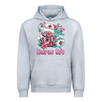 Heather Grey nurse gnomies nurse  life spring Urban Hoodie - BarkalooDesign