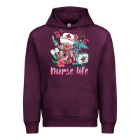 Mauve Wine nurse gnomies nurse  life spring Urban Hoodie - BarkalooDesign