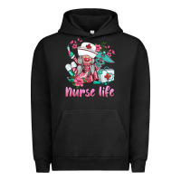 Pigment Black nurse gnomies nurse  life spring Urban Hoodie - BarkalooDesign