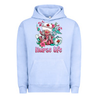 Pigment Grape Ice nurse gnomies nurse  life spring Urban Hoodie - BarkalooDesign