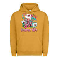 Pigment Peanut Butter nurse gnomies nurse  life spring Urban Hoodie - BarkalooDesign