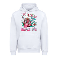 White nurse gnomies nurse  life spring Urban Hoodie - BarkalooDesign