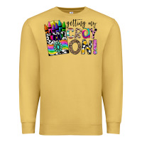 Antique Gold getting my cray on Premium Sweatshirt - CowhideDigitalArt