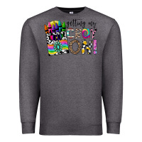 Charcoal Heather getting my cray on Premium Sweatshirt - CowhideDigitalArt