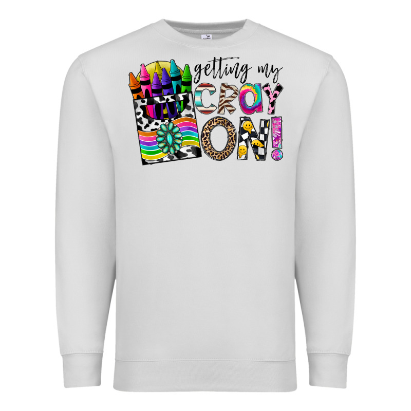Getting My Cray On Premium Sweatshirt by CowhideDigitalArt | Teevron