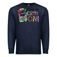 Navy getting my cray on Premium Sweatshirt - CowhideDigitalArt