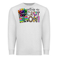 Oatmeal Heather getting my cray on Premium Sweatshirt - CowhideDigitalArt