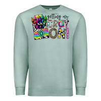 Seafoam getting my cray on Premium Sweatshirt - CowhideDigitalArt