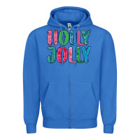 True Royal holly jolly Zipper Hoodie - MaliasSmallBusiness