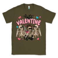 Army Green anti valentine club Classic Tee - MaliasSmallBusiness