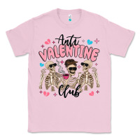 Bubblegum Pink anti valentine club Classic Tee - MaliasSmallBusiness