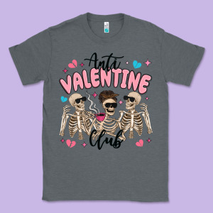 Anti Valentine Club Classic Tee Designed By Maliassmallbusiness