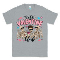 Heather Grey anti valentine club Classic Tee - MaliasSmallBusiness