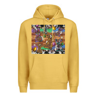 Antique Gold easter bunny egg cowhide leopard Premium Hoodie - Artiststas
