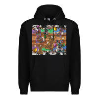 Black easter bunny egg cowhide leopard Premium Hoodie - Artiststas