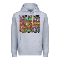 Heather Grey easter bunny egg cowhide leopard Premium Hoodie - Artiststas