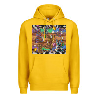 Lemon easter bunny egg cowhide leopard Premium Hoodie - Artiststas