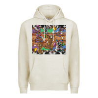 Oatmeal Heather easter bunny egg cowhide leopard Premium Hoodie - Artiststas