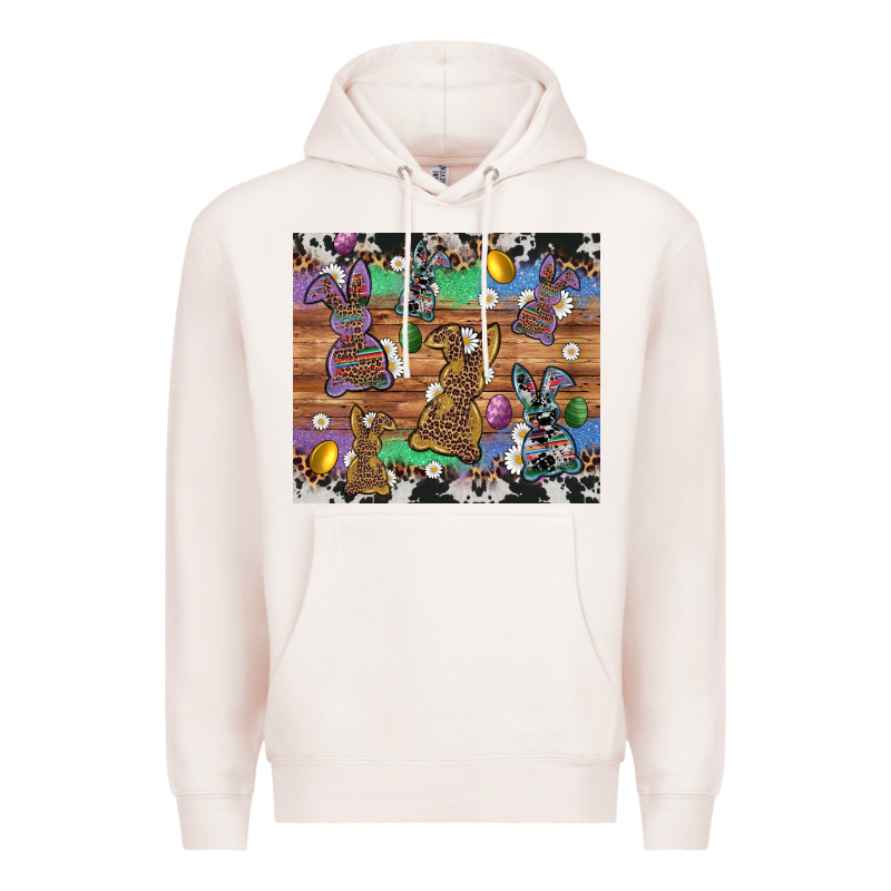 Easter Bunny Egg Cowhide Leopard Premium Hoodie by Artiststas | Teevron