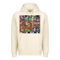 Sandshell easter bunny egg cowhide leopard Premium Hoodie - Artiststas