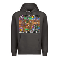 Smoke easter bunny egg cowhide leopard Premium Hoodie - Artiststas