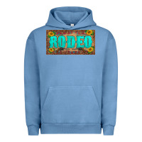 Pigment Pebble Blue western rodeo sunflowers weapon  license plate template Urban Hoodie - BarkalooDesign