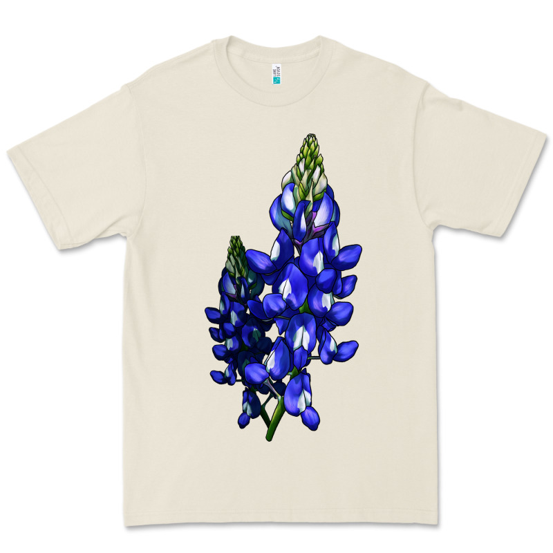 Bluebonnet Flower Illustrations Premium Tee by LillyAllenDesigns | Teevron