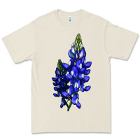 Bone Bluebonnet Flower Illustrations Premium Tee - LillyAllenDesigns