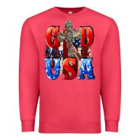 Cardinal God bless the USA  4th of july Premium Sweatshirt - CowGirlArtShop