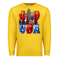 Lemon God bless the USA  4th of july Premium Sweatshirt - CowGirlArtShop