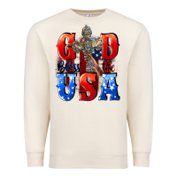 Sandshell God bless the USA  4th of july Premium Sweatshirt - CowGirlArtShop