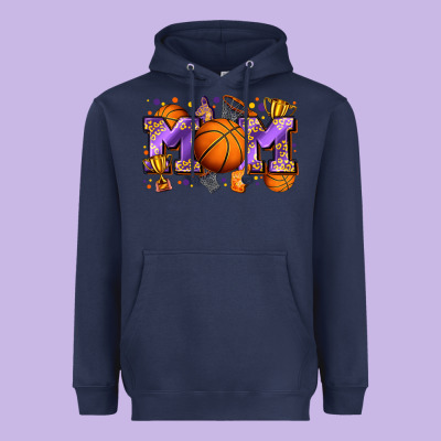 Mom Basketball Heavyweight Hoodie Designed By Zillion Design Studio
