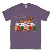 Lavender dachshund through the snow Classic Tee - MaliasSmallBusiness