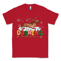 Red dachshund through the snow Classic Tee - MaliasSmallBusiness