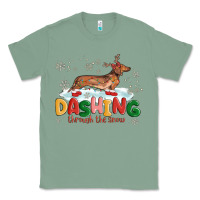 Sage dachshund through the snow Classic Tee - MaliasSmallBusiness